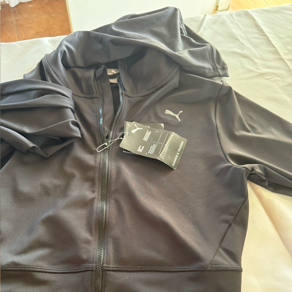 Puma Studio Zip-Up in Charcoal